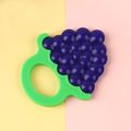 Baby Teether Toys Silicone Teething Toys Fruit Shape Infant Soothing Teether Toy for Sensory Exploration and Teething Relief Purple