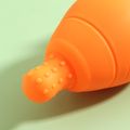Carrot Shaped Silicone Teether Baby Toddler Soothing Pacifier Teether Chew Relief Teething Toy Orange
