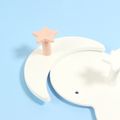 Cartoon Cloud Adhesive Hooks Wall Mounted Sticky Hooks for Key Hat Bathroom Robe Towel White