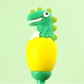 Kids Cartoon Dinosaur U Shaped Silicone Toothbrush Toddlers Manual Whole Mouth Silicone Tooth Brush Teeth Cleaning Dark Green image 5
