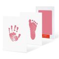 Non-Toxic Baby Handprint Footprint Inkless Hand Inkpad Watermark Casting Clay Newborn Souvenir Gift Pink image 1