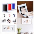 Non-Toxic Baby Handprint Footprint Inkless Hand Inkpad Watermark Casting Clay Newborn Souvenir Gift Pink image 5