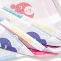 3 Layers Gauze Cartoon Cute child towel High-Quality Bath Towel Toddler White image 2