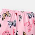 2-Pack Toddler Girl Butterfly/Heart Print Elasticized Leggings Multi-color