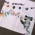 12 Monthly Cute Cartoon Animal Print Baby Milestone Photography Newborn Soft Baby Photography Props Background Blanket photo Multi-color image 4