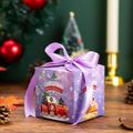 12-pack Christmas Gift Treat Boxes with Ribbons Christmas Cookie Boxes Present Candy Treat Boxes Candy Apple Boxes Xmas Gift Bags Multi-color image 3