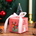 12-pack Christmas Gift Treat Boxes with Ribbons Christmas Cookie Boxes Present Candy Treat Boxes Candy Apple Boxes Xmas Gift Bags Multi-color image 5