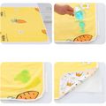 Cartoon Print Diaper Changing Pad Baby Waterproof Bed Pad Washable Reusable Newborn Diapers Liners Mat Yellow