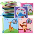 Baby Cloth Book Baby Early Education Cognition Farm Animal Vegetable Animals Wearing Transportation Sea World Cloth Book Pink