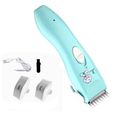 Baby Electric Hair Trimmer Rechargeable Quiet Hair Clipper Baby Care Hair Cutting Turquoise