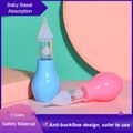 aspiratore nasale per neonati in silicone pulitore per naso neonato sicuro ventosa per muco pinzette per moccio di aspirazione Blu
