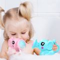 1Pc Baby Cartoon Elephant Shampoo Cup Multipurpose Infant Shower Supplies Pink image 3