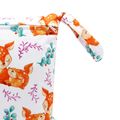 borsa per pannolini in stoffa modello animale cartone animato borsa impermeabile bagnata asciutta per passeggino da spiaggia piscina da viaggio Arancione image 2