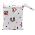 borsa per pannolini di stoffa borsa portatile bagnata asciutta per passeggino da spiaggia da viaggio Colore-A image 1