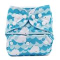 Cartoon Baby Washable Adjustable Cloth Diaper Waterproof Breathable Eco-friendly Diaper Color-A image 2