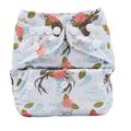 Baby Cartoon Cloth Diaper Washable Adjustable Waterproof Breathable Eco-friendly Diaper Color-A image 2