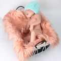 Plush Baby Photography Prop Blanket  Pink
