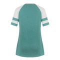 Trendy Color Block Short-sleeve Nursing Top Green