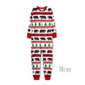 Christmas Tree and Bear Patterned Family Matching Onesies Flapjack Pajamas （Flame Resistant） Multi-color image 5
