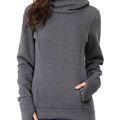 Nursing Solid Hooded Long-sleeve Nursing Hoodie Dark Grey image 2