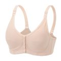 Nursing Button Front Solid Bra Nude image 4