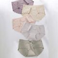5-pack Maternity Scallop Trim Solid Low Rise Panty Set Multi-color image 2