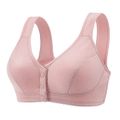 Nursing Pink Snap Button Front Bra Pink image 1