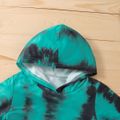 2-piece Toddler Boy Tie Dye Hoodie Sweatshirt and Pants Set Green