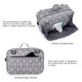 Baby Stroller Bag Large Capacity Diaper Bags Outdoor Hanging Carriage Mommy Bag Grey image 4