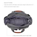 Multifunction Maternity Baby Bag Diaper Bag Adjustable Waterproof Large Capacity Mommy Bag with Detachable Pacifier Holder Case and Zipper Closure Wipes Pocket Dark Grey image 4