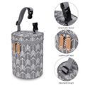 Insulated Baby Bottle Bag Large Capacity Multifunctional Breastmilk Cooler Bag Breast Pump Bag for Work Picnic Camping Outdoor Grey