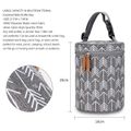 Insulated Baby Bottle Bag Large Capacity Multifunctional Breastmilk Cooler Bag Breast Pump Bag for Work Picnic Camping Outdoor Grey