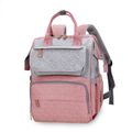 Diaper Bag Backpack Large Capacity Multifunction Waterproof Mommy Maternity Bag Backpack Baby Stroller Organizer Pink