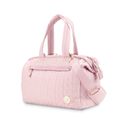 尿布袋手提包絎縫素色多功能媽媽包旅行尿布手提袋可調節肩帶 粉色 image 1