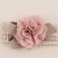 Baby / Kleinkind stilvoller Blumendekor Stirnband aushöhlen rosa image 1