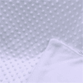 Dotted Fleece-lining Baby Blanket Swaddling Newborn Soft Bedding White image 4