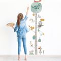 2-pack Kids Growth Height Chart Wall Stickers Cute Animals Owl Height Wall Decals Room Background Decor Multi-color