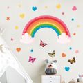 borboleta do arco-íris estrela adesivos de parede que vivem parede de fundo decoração dos quartos das crianças pintando estrela adesivos de parede casa Multicolorido