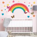 Rainbow Butterfly Stars Wall Stickers Living Room Children's Room Background Wall Decoration Painting Star Home Wall Decals Multi-color image 4