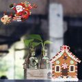 Christmas Stickers Windows Fridge Toilet Lid Glass Wall Stickers Cabinet Diagonal Decorative Stickers for Xmas Home Decoration Black/White/Red