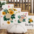 Flower Butterfly Wall Stickers Removable Wall Stickers Wall Art Decal Decor for Home Living Room Bedroom Background Decoration Multi-color image 3