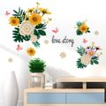 Flower Butterfly Wall Stickers Removable Wall Stickers Wall Art Decal Decor for Home Living Room Bedroom Background Decoration Multi-color image 5