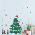 Christmas Tree Wall Stickers Wall Art Decals for Xmas Kindergarten Room Living Room Background Decoration Multi-color image 2