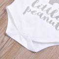 3pcs Baby Boy/Girl 95% Cotton Long-sleeve Letter and Elephant Print Set Multi-color image 3