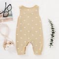 Baby Boy 95% Cotton Sleeveless Print/Striped/Solid Button Tank Jumpsuit Beige image 3