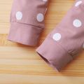 Baby 2pcs Polka Dots Long-sleeve Pullover Top and Pants Pink or Apricot Set Pink