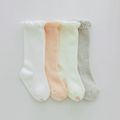 Baby Girl Letter Print Solid Antiskid Stockings  White image 4
