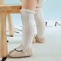 Baby Girl Letter Print Solid Antiskid Stockings  White image 2