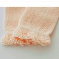 Baby Girl Letter Print Solid Antiskid Stockings  Light Pink image 4