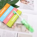 2-pack Travel Folding Toothbrush Portable Travel Size Toothbrush for Travel Camping Business Trip Light Green
